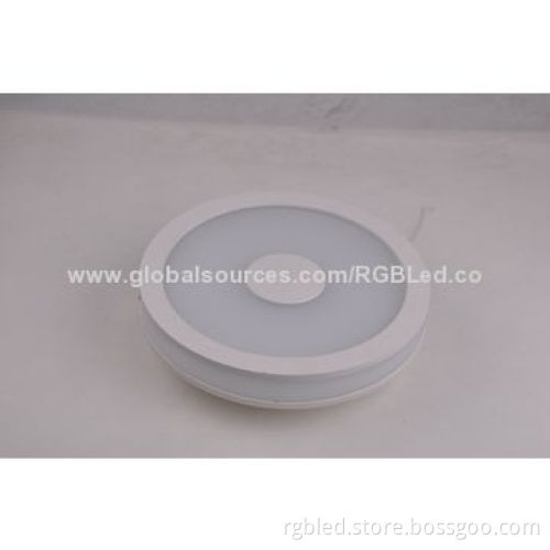LED Panel light, 124mm diameter, 30pcs 2835SMD, 5W, 350lm, 85 to 265V AC